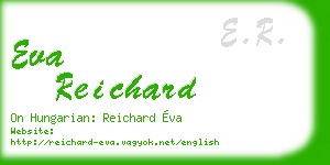 eva reichard business card